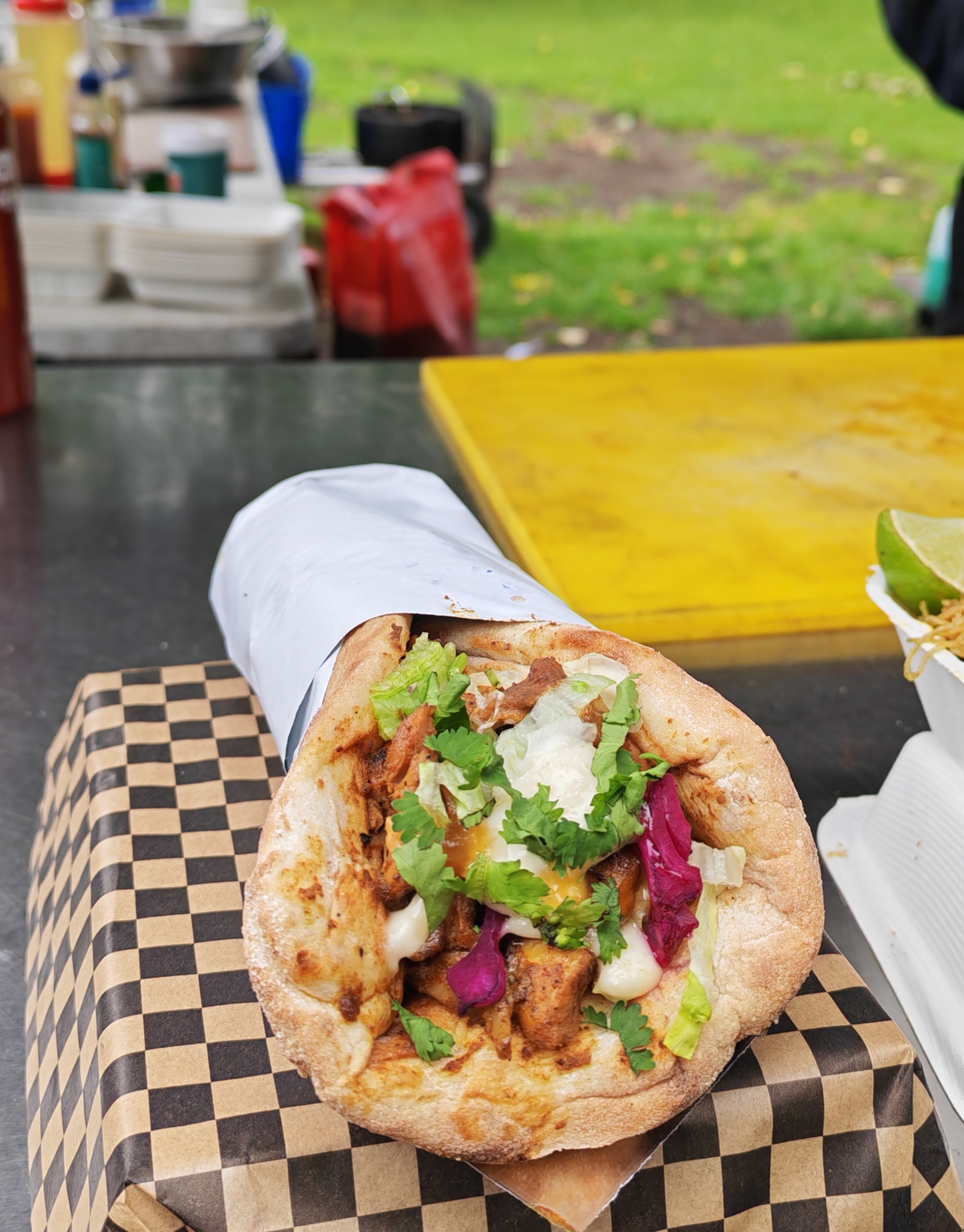 Indian Wrap In Pide Flatbreads