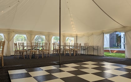 9m x 9m Dinner & Dance Deluxe Plus Traditional Marquee