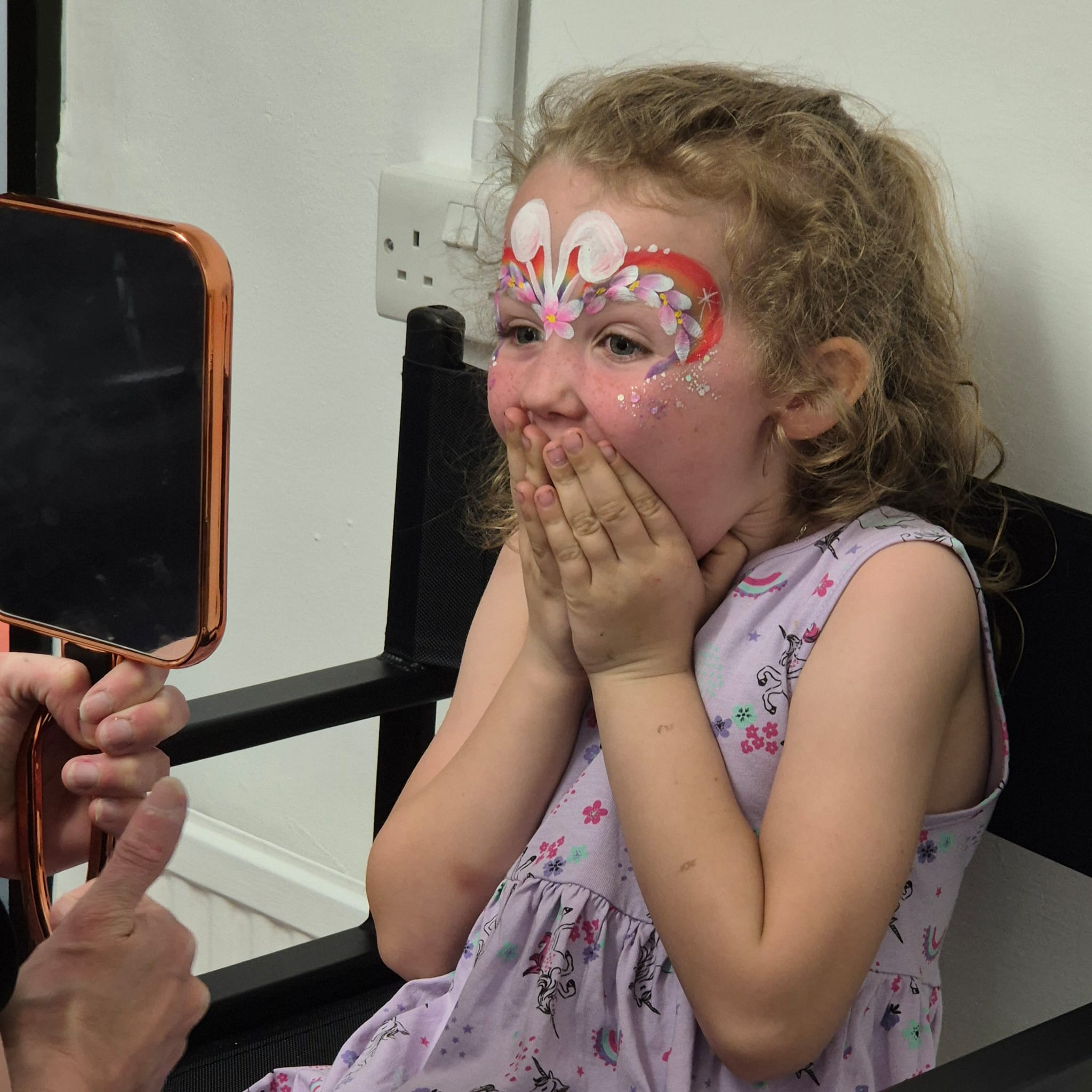 Eye-Catching Face Painting & Glitter, Bespoke Designs to Match Your Theme