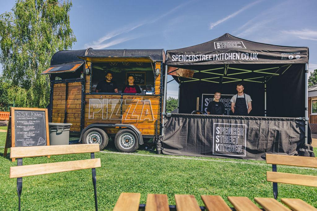 Stone-Baked Pizza Served Fresh from a Converted Horsebox