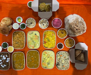 Plant Based 3-Course Indian Thali Buffet