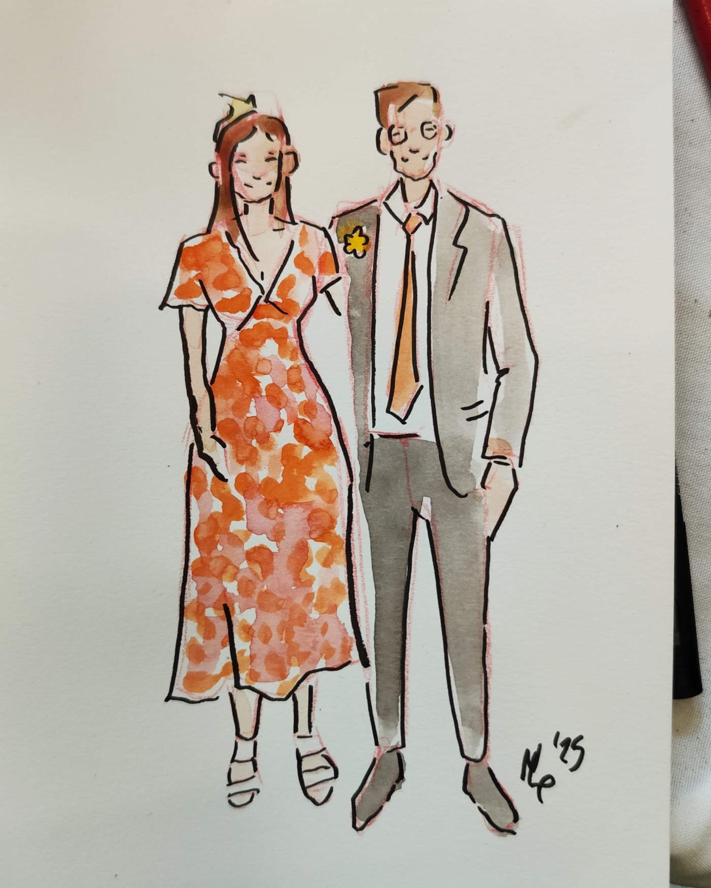 Fashion Illustration Keepsake For Your Guests