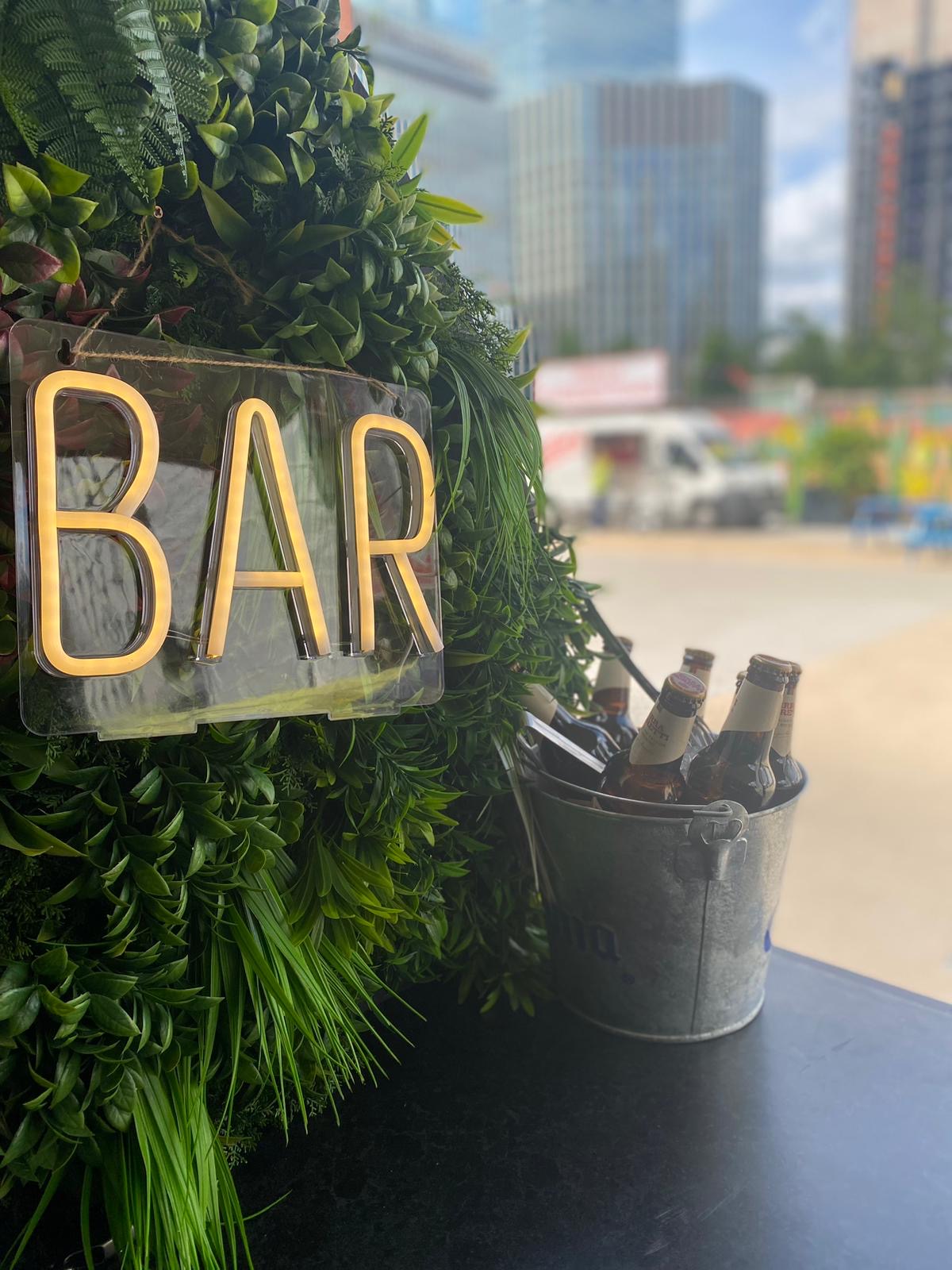 Versatile Wooden Pop-Up Bar For Every Occasion