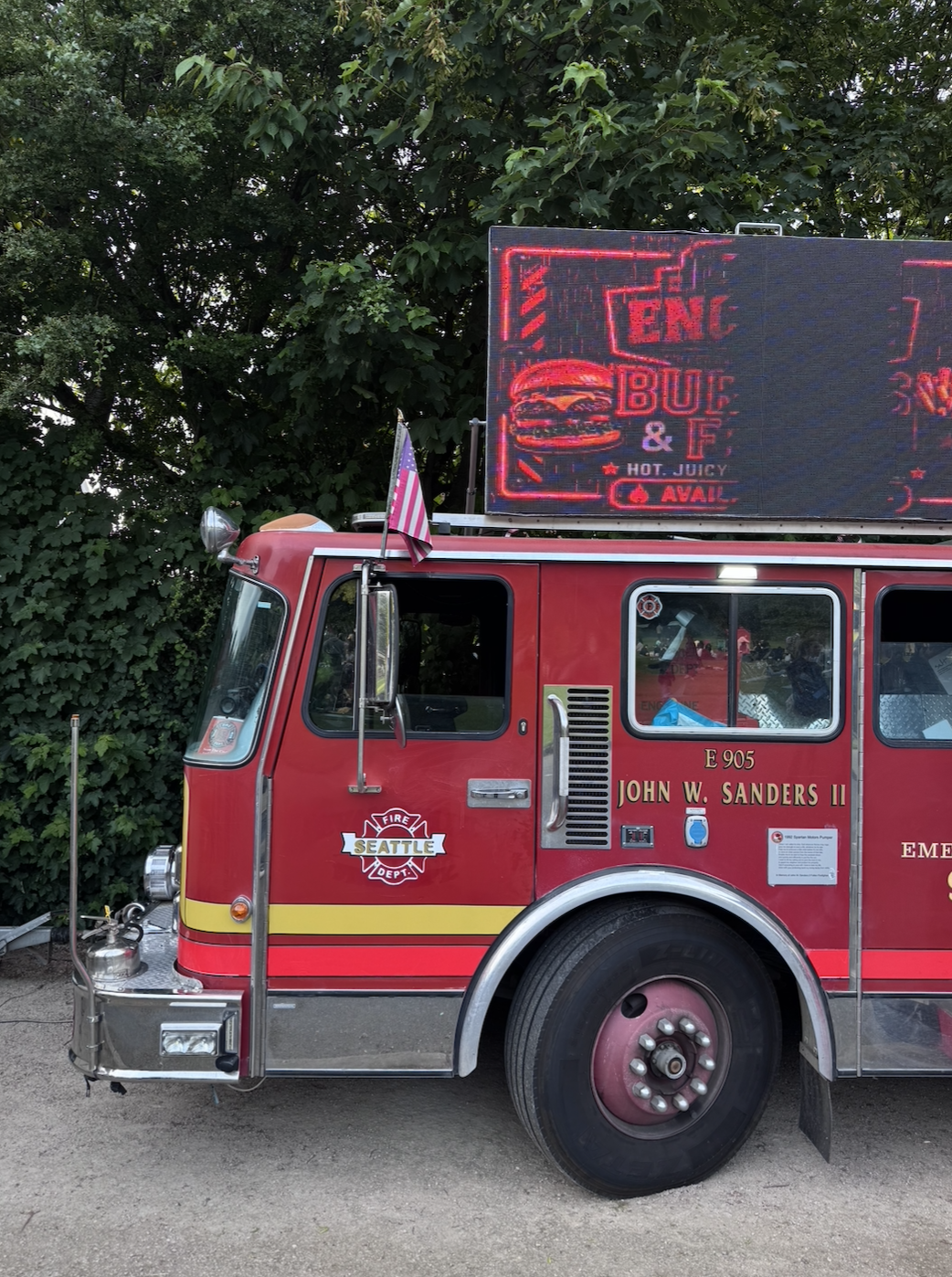 Chicken Wings Served from Our Iconic Fire Truck