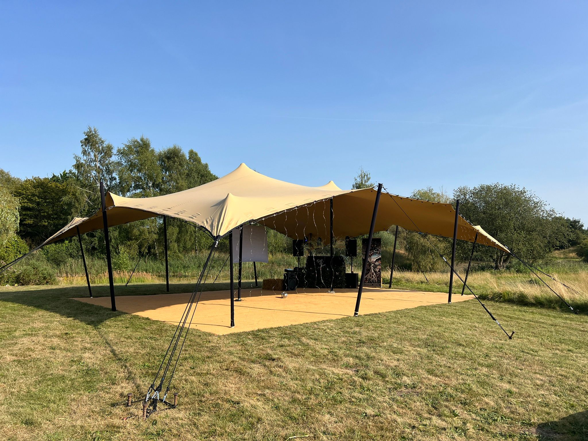 Add Style & Shelter with 9m x 12m Chino Stretch Tent