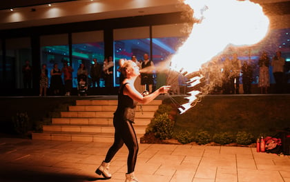 Large-Scale Fire Show with Props to Wow Your Guests