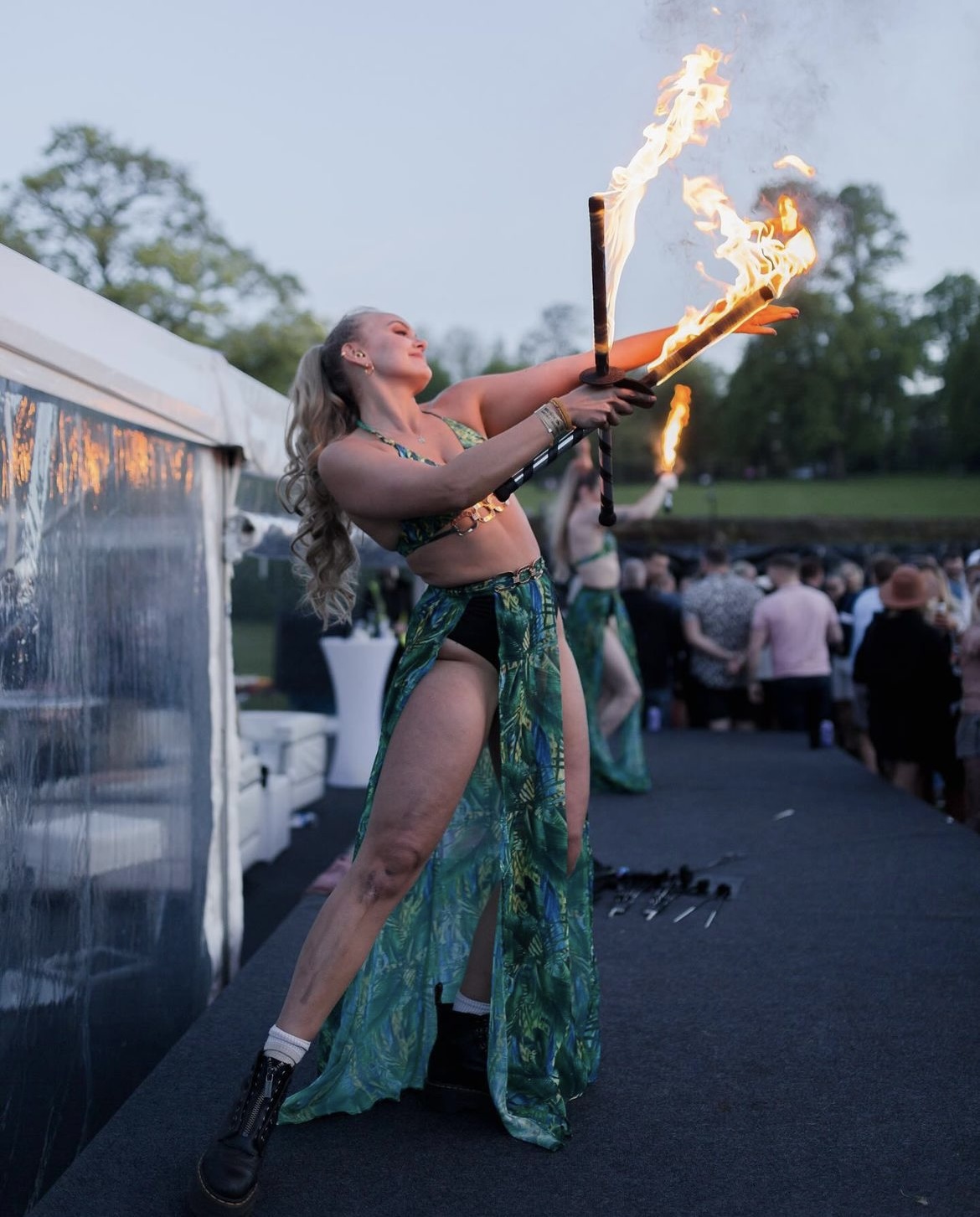 Scorching Solo Fire Spectacular