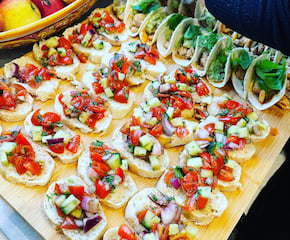 Elegant Selection of Canapes with Professional Waiting Staff