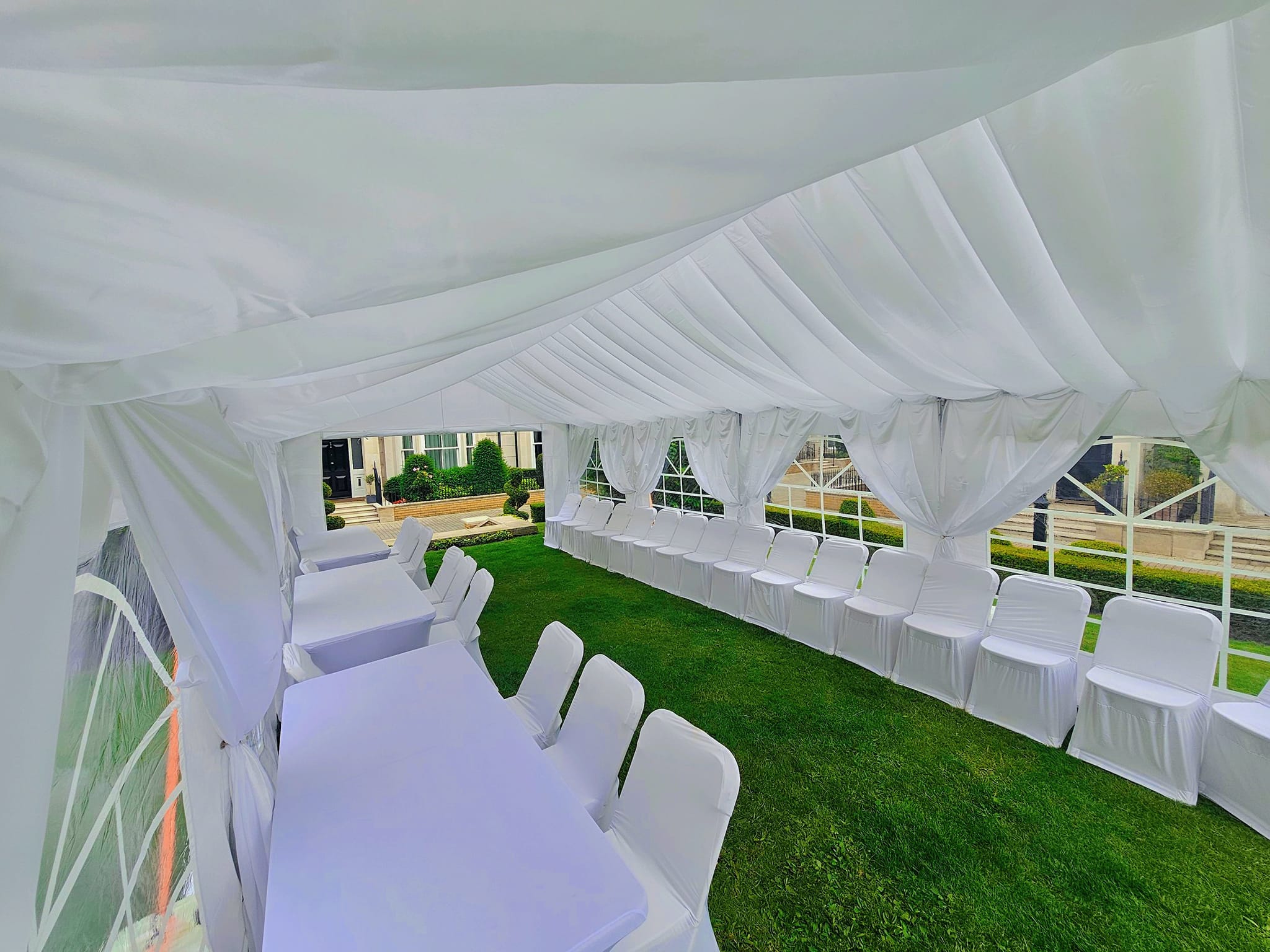6m x 6m Elegant & Stylish White Marquee
