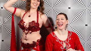 Vibrant Double Act With Belly Dancer & Live Drummer