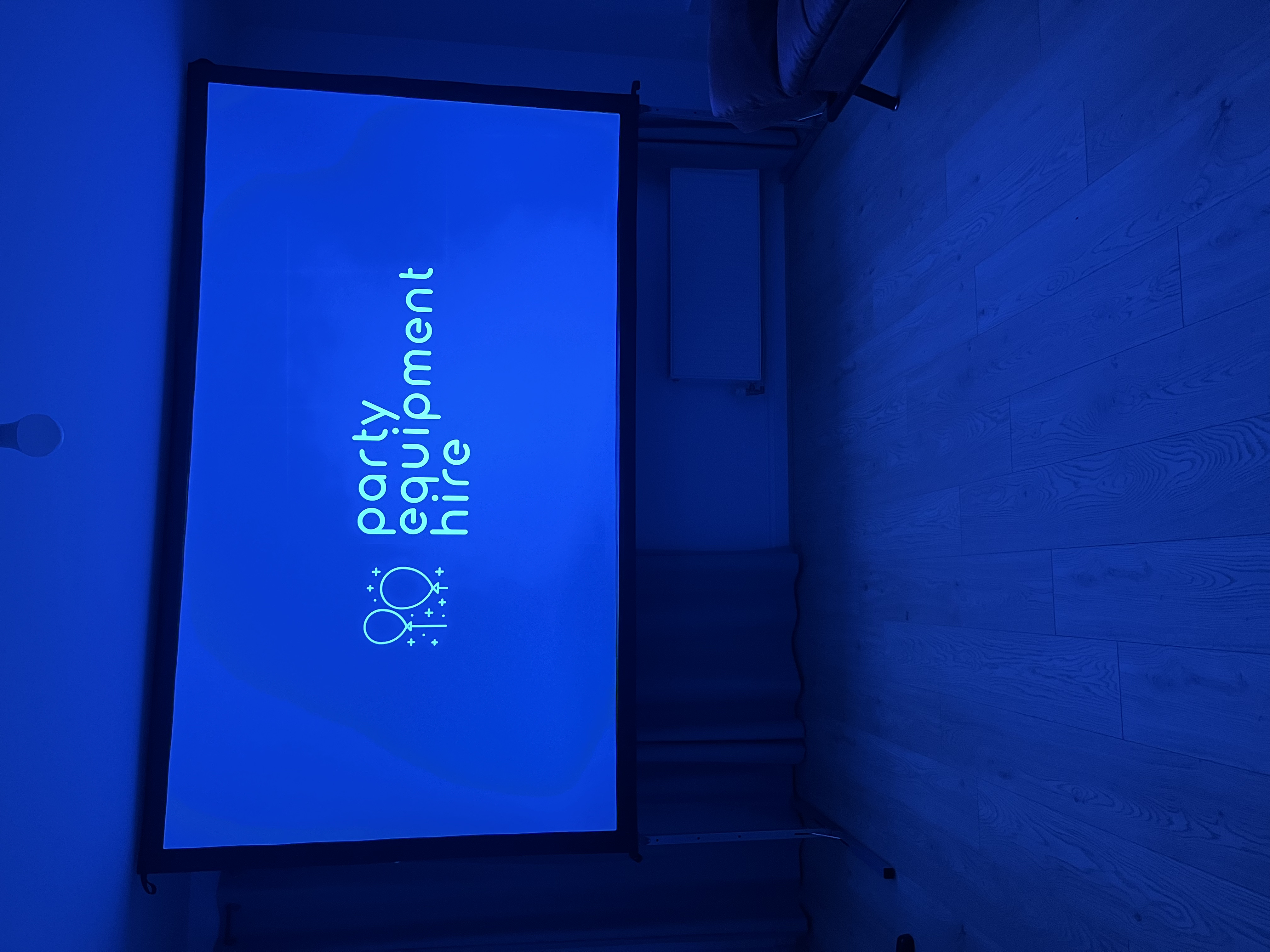 Indoor Cinema Experience with 120" Screen