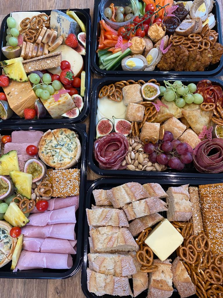 Grazing Platters with Wide Variety of Meats, Cheeses & Savoury Items