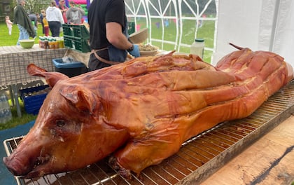Slow Cooked Hog Roast Sourced from Local Farms