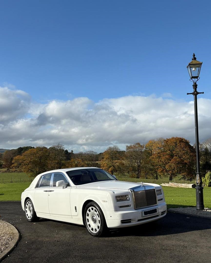 New Model White Rolls Royce Phantom Series 2 for Your Special Event