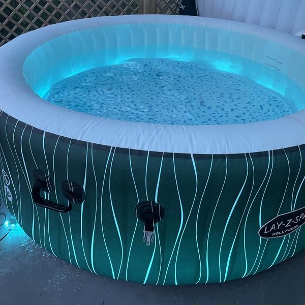 LazySpa Hot Tub Hire with LED Lights & Soothing Bubble Jets