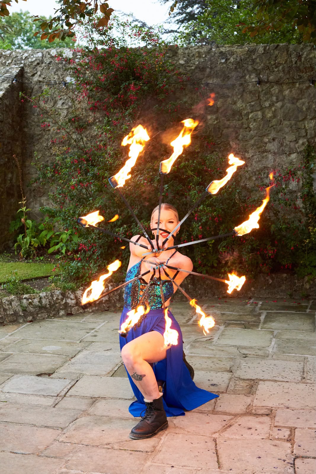 The Glow Up Package: Stilts Meet & Greet & Fire Finale