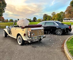 1930s Classic Bentley Beauford with Bubble Machine Hitch