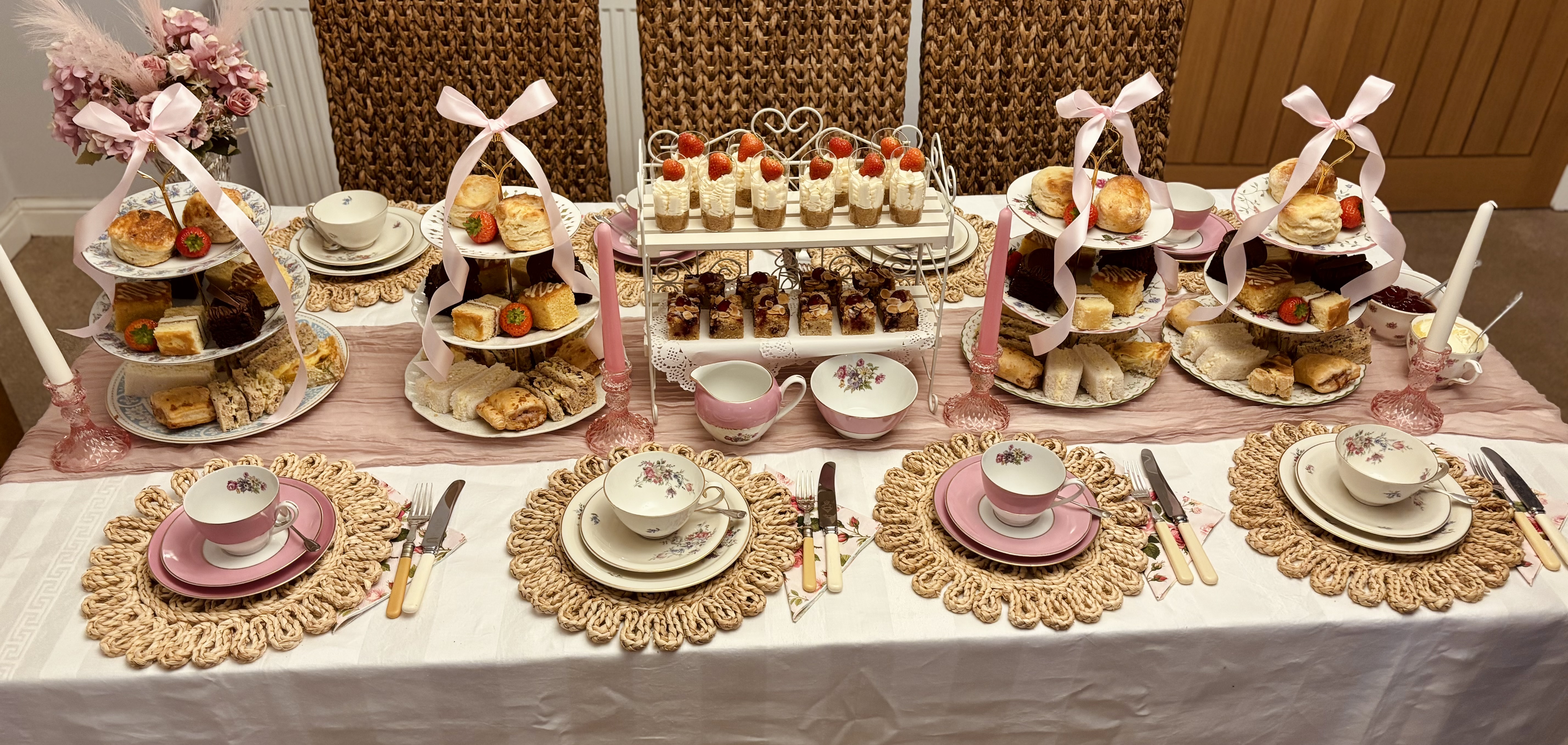 Vintage Afternoon Tea Buffet Style or Individually Plated