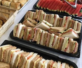 Traditional British Homemade Sandwich Buffet