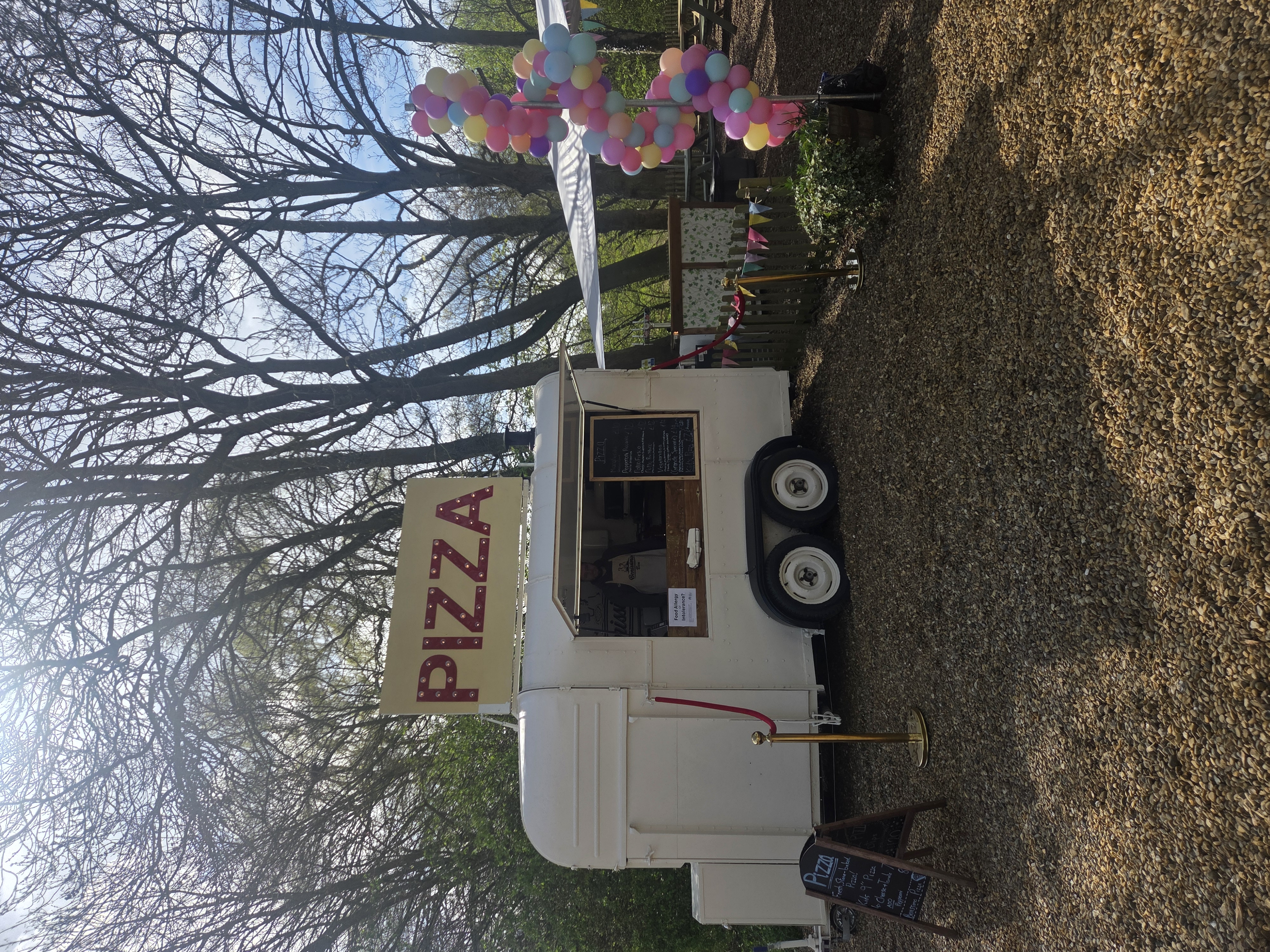Stone-Baked Pizza Served Fresh from a Converted Horsebox Trailer