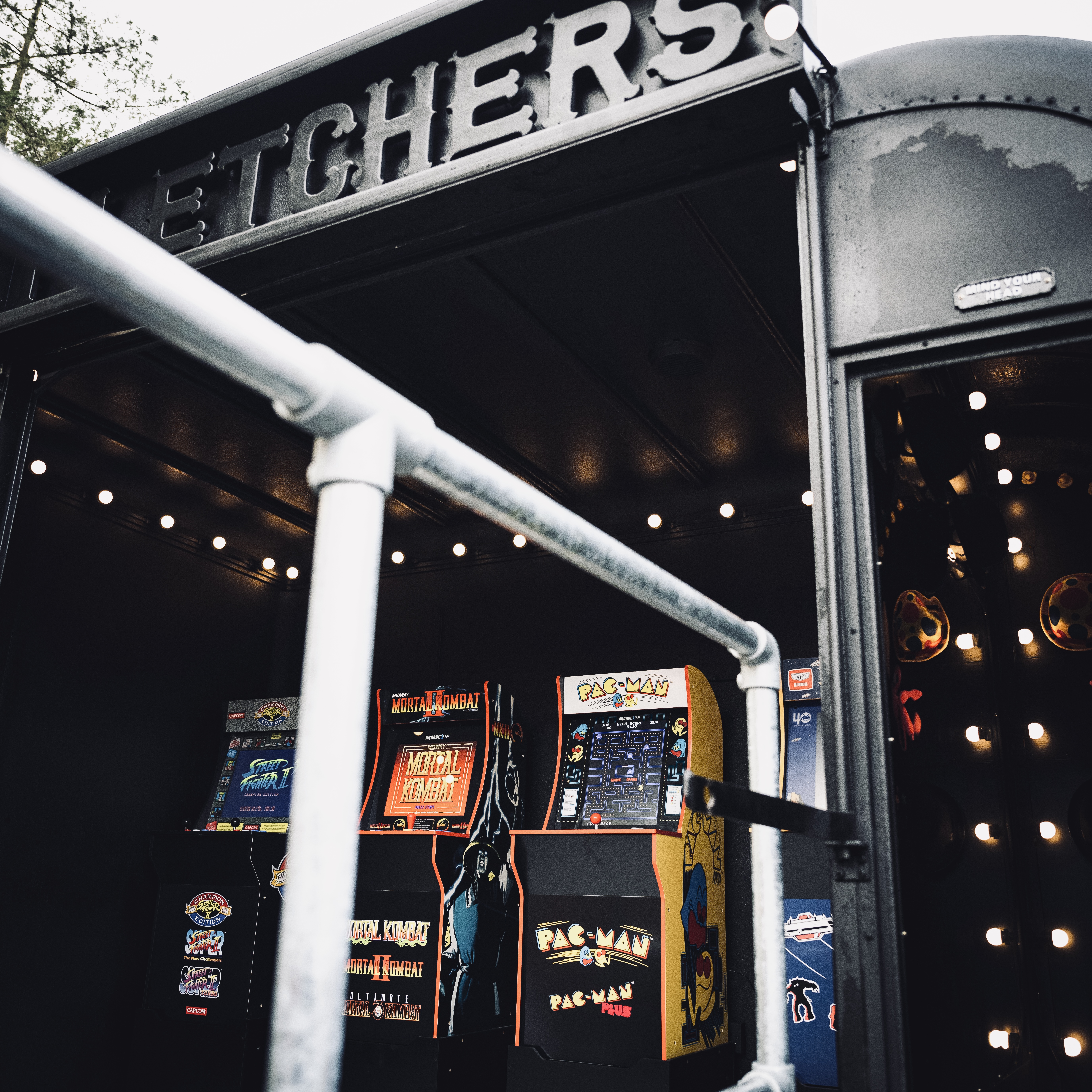 Mobile Retro Arcade with Hidden Photobooth