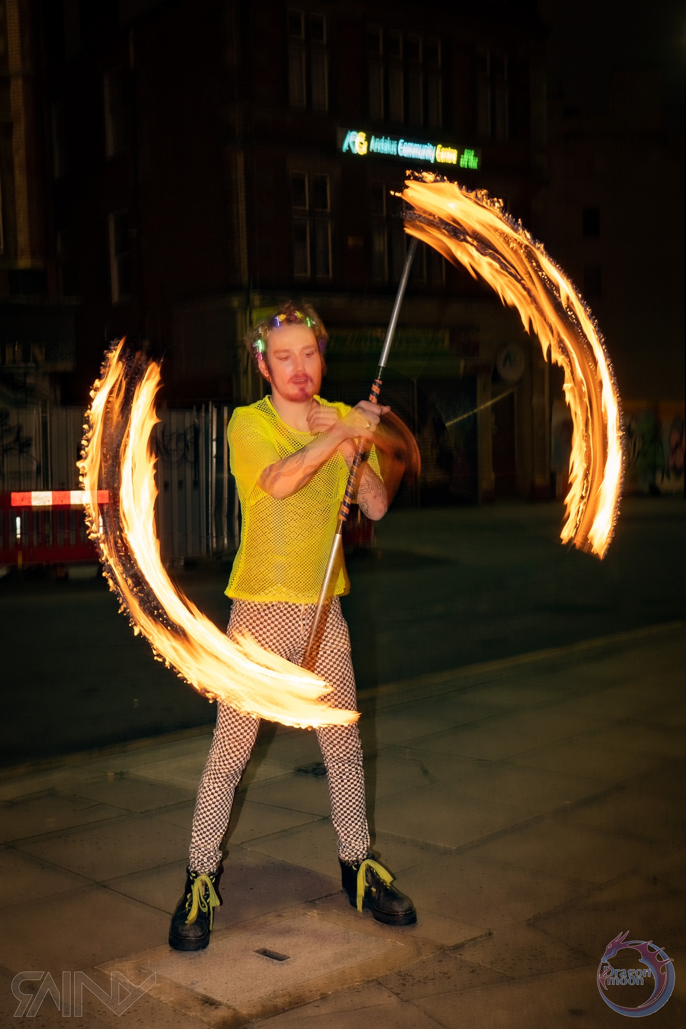 Thrilling Multiple Prop Fire Performance