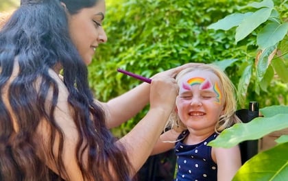 Quality Face Painting with Professional Paint Station
