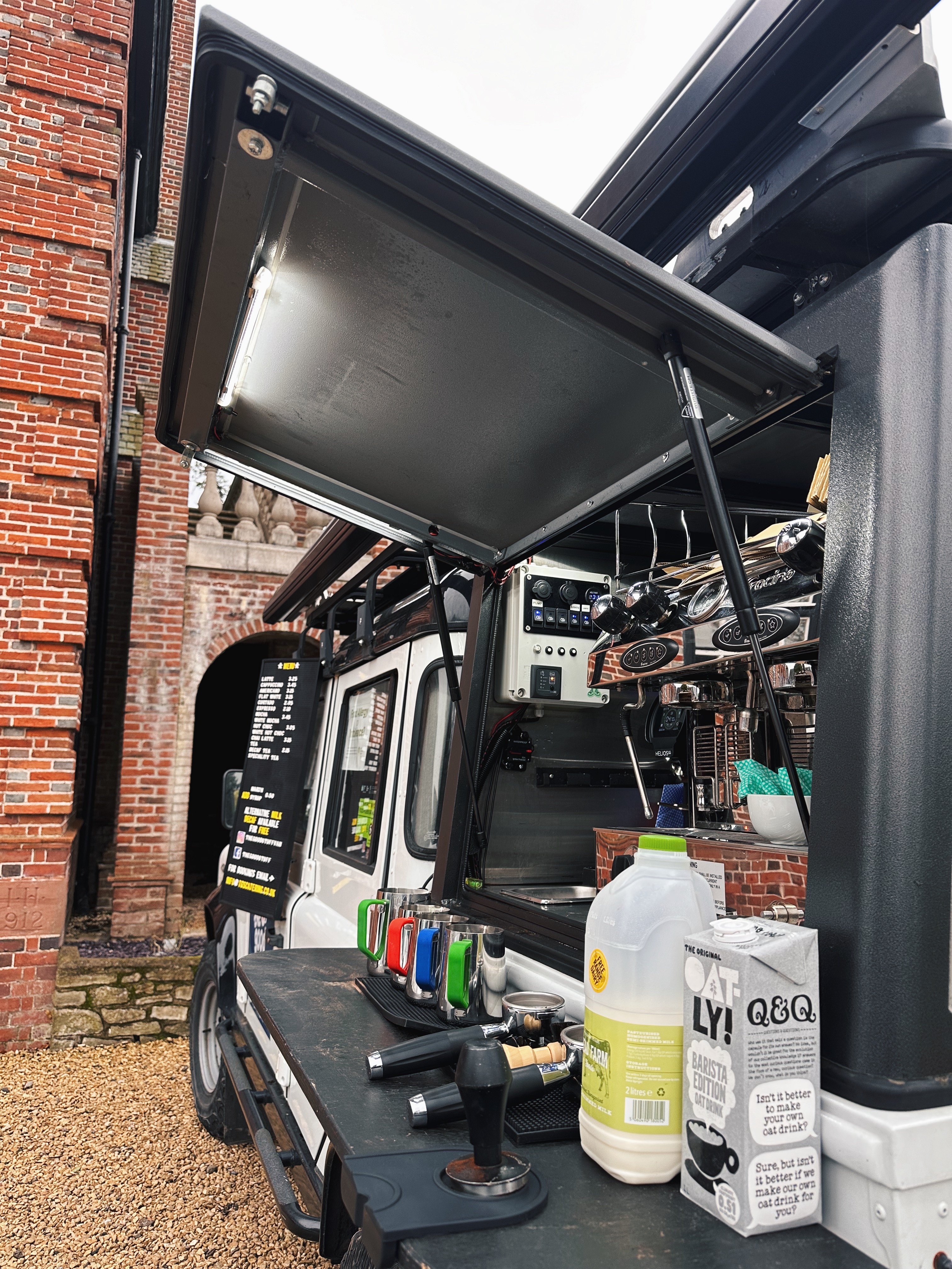 Off-Grid Classic Land Rover Defender Coffee Truck