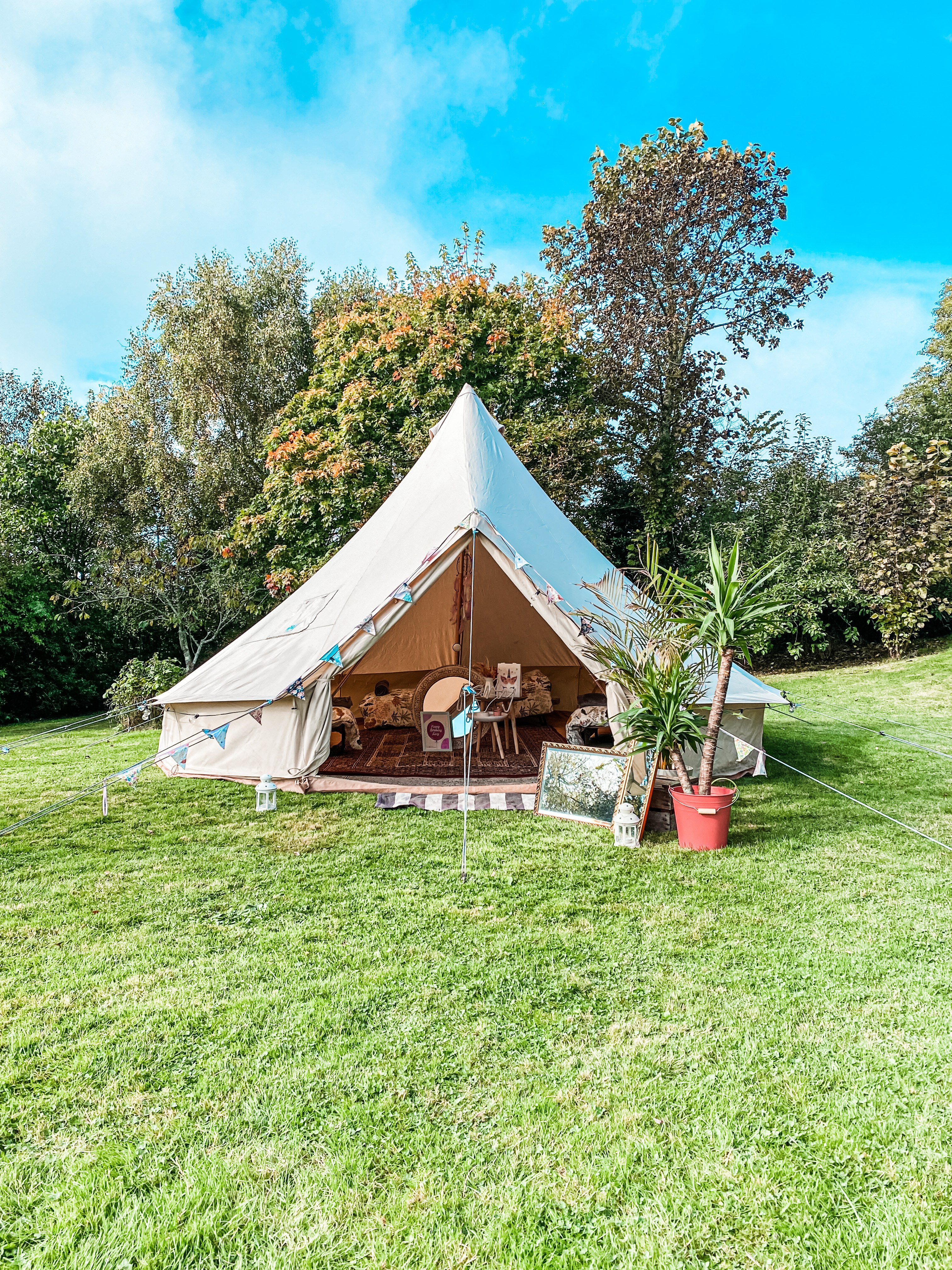 Luxury Bell Tent Hire for Sleepover Parties
