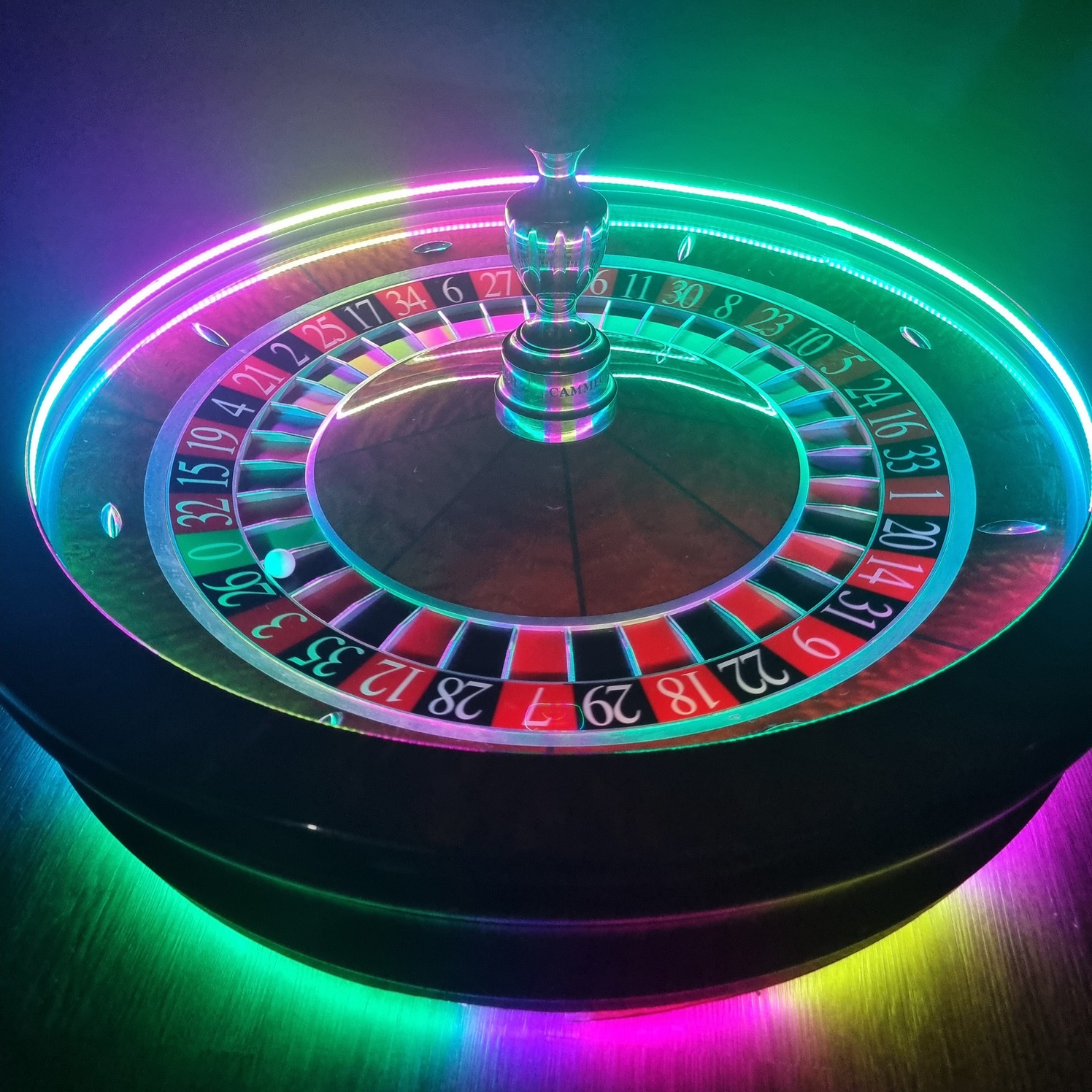 Unforgettable Entertainment with Colourful Light-Up Casino Tables
