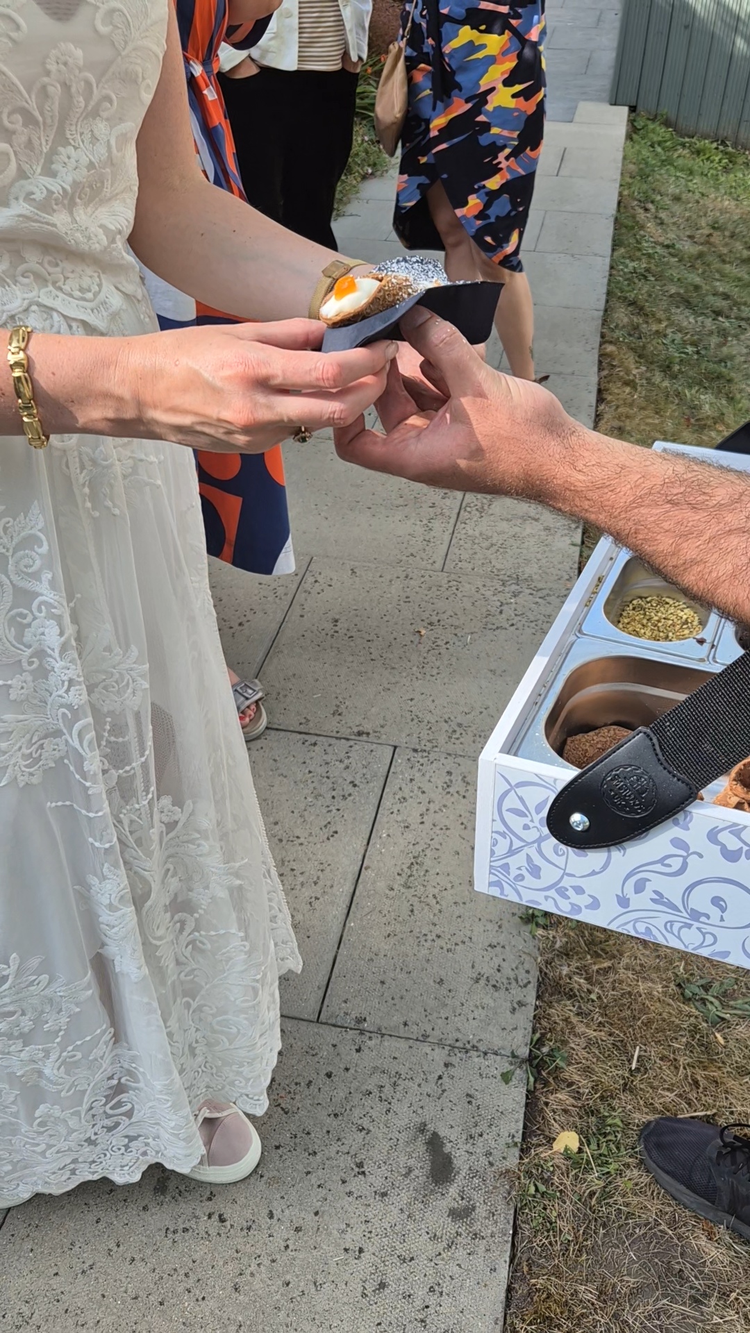 Sicilian Walking Cannoli Bar with Freshly Filled Cannoli