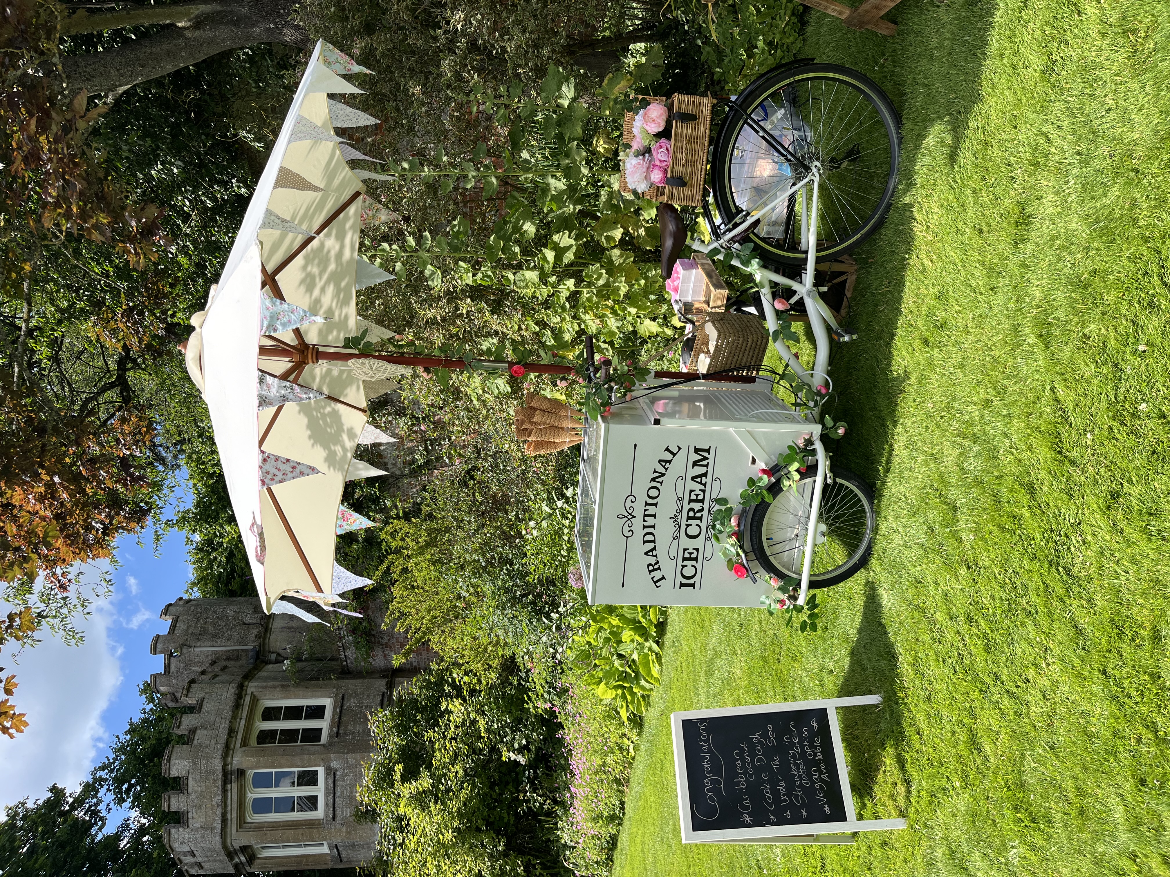 Vintage Ice Cream Bike Serving Award-Winning Ice Cream