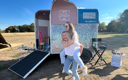 A Photo Booth Inside a Converted, Sequinned Horse Box