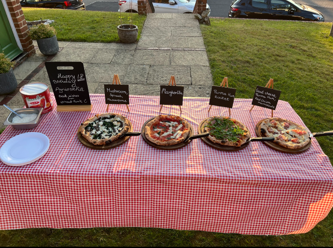 Homemade Pizzas with Fresh Seasonal Toppings