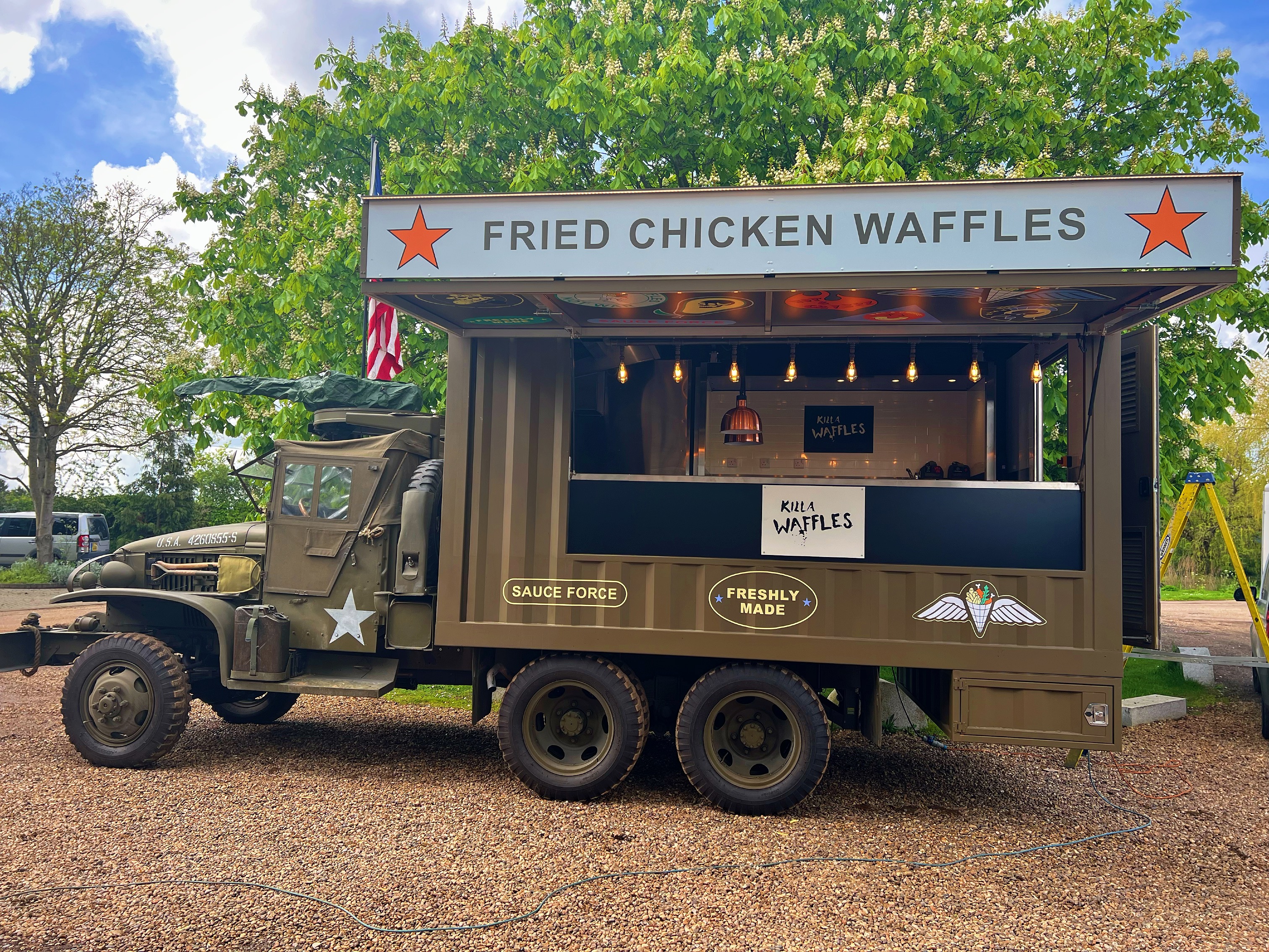 Bring the Heat with Savage Fried Chicken Waffles 🔥