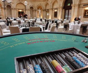 Blackjack Table with Professional Croupier