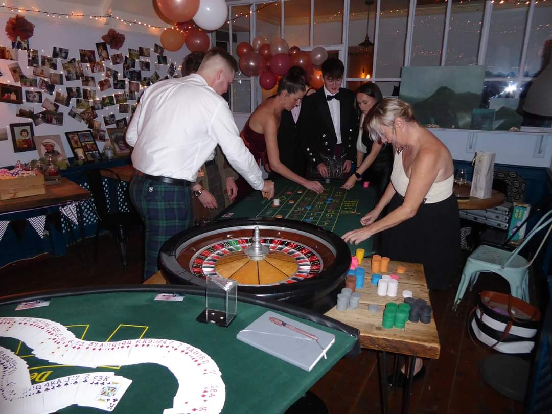 American Roulette & Black Jack Tables with Qualified Croupier
