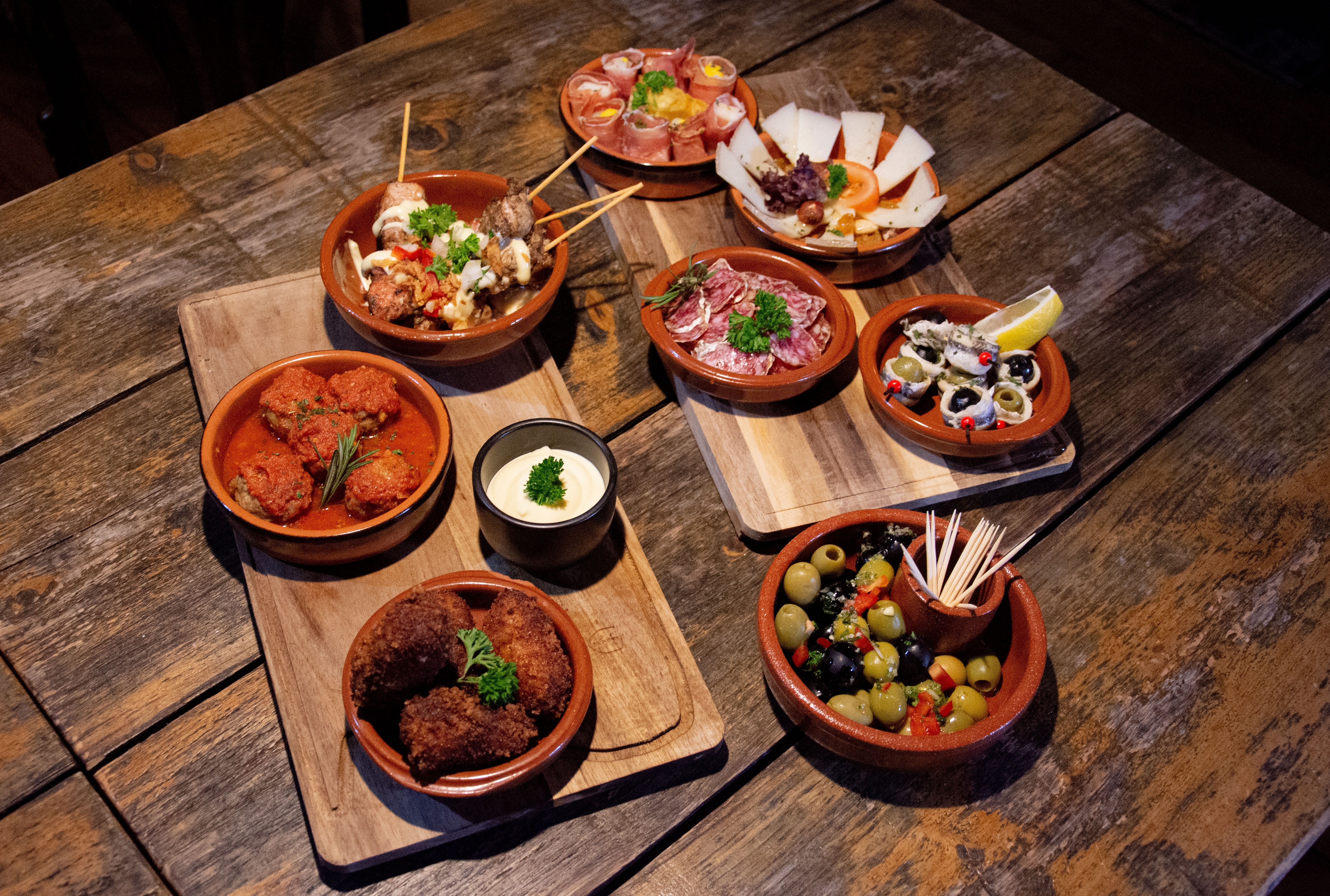 Traditional Tapas Spanish Food Menu