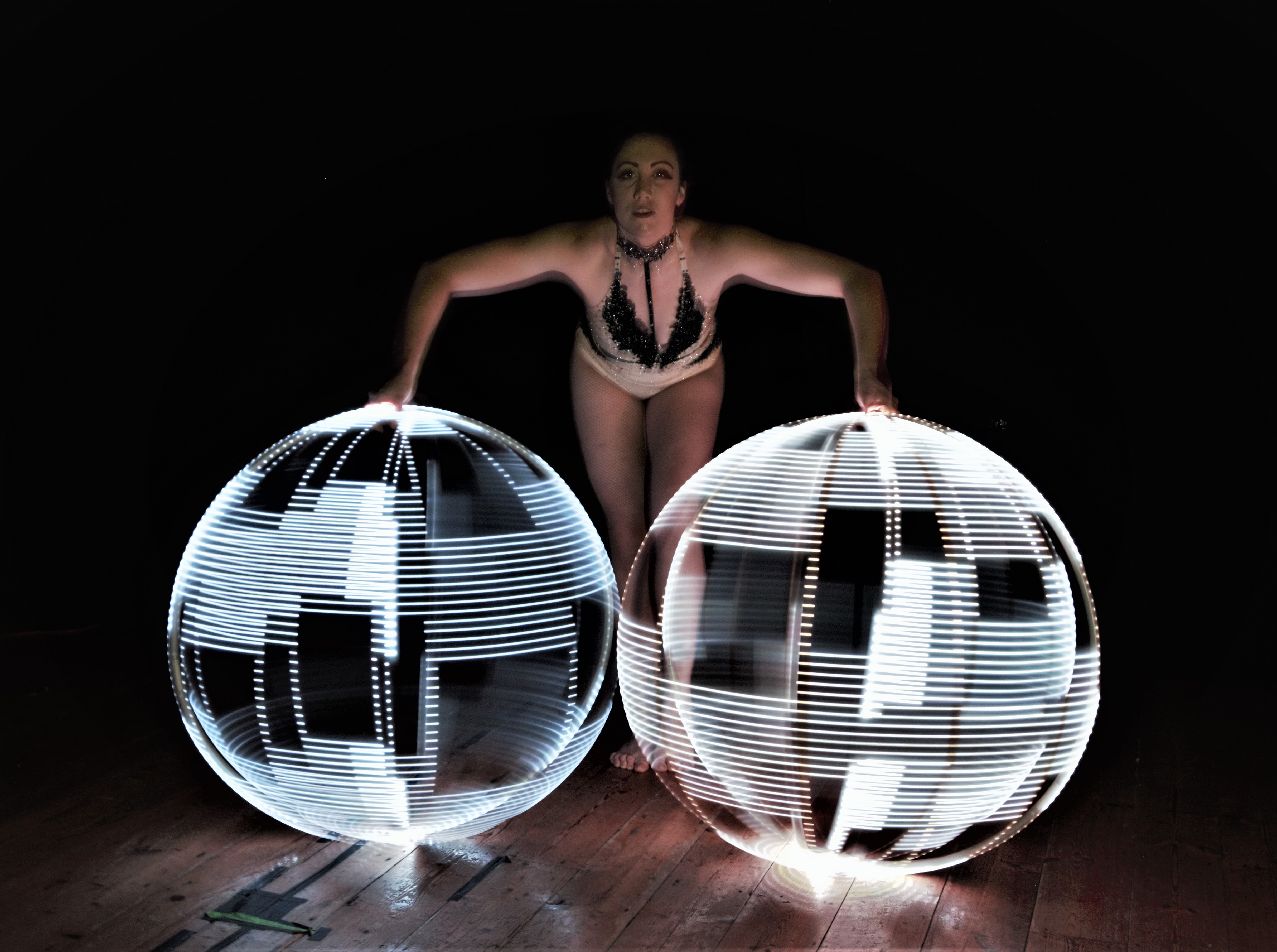 Dazzling Pixel LED Multi Hula Hoop Artist