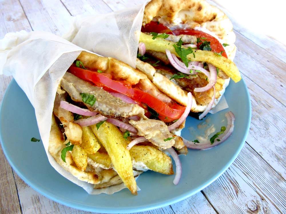 Greek Gyros Served from a Cool Vintage 1972 Van
