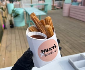 Live Churros Cart with Dipping Sauces