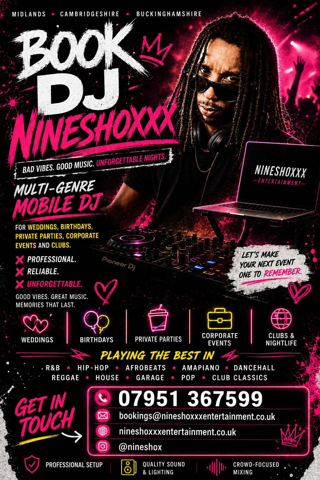  Nineshoxxx Entertainment- DJ Service 