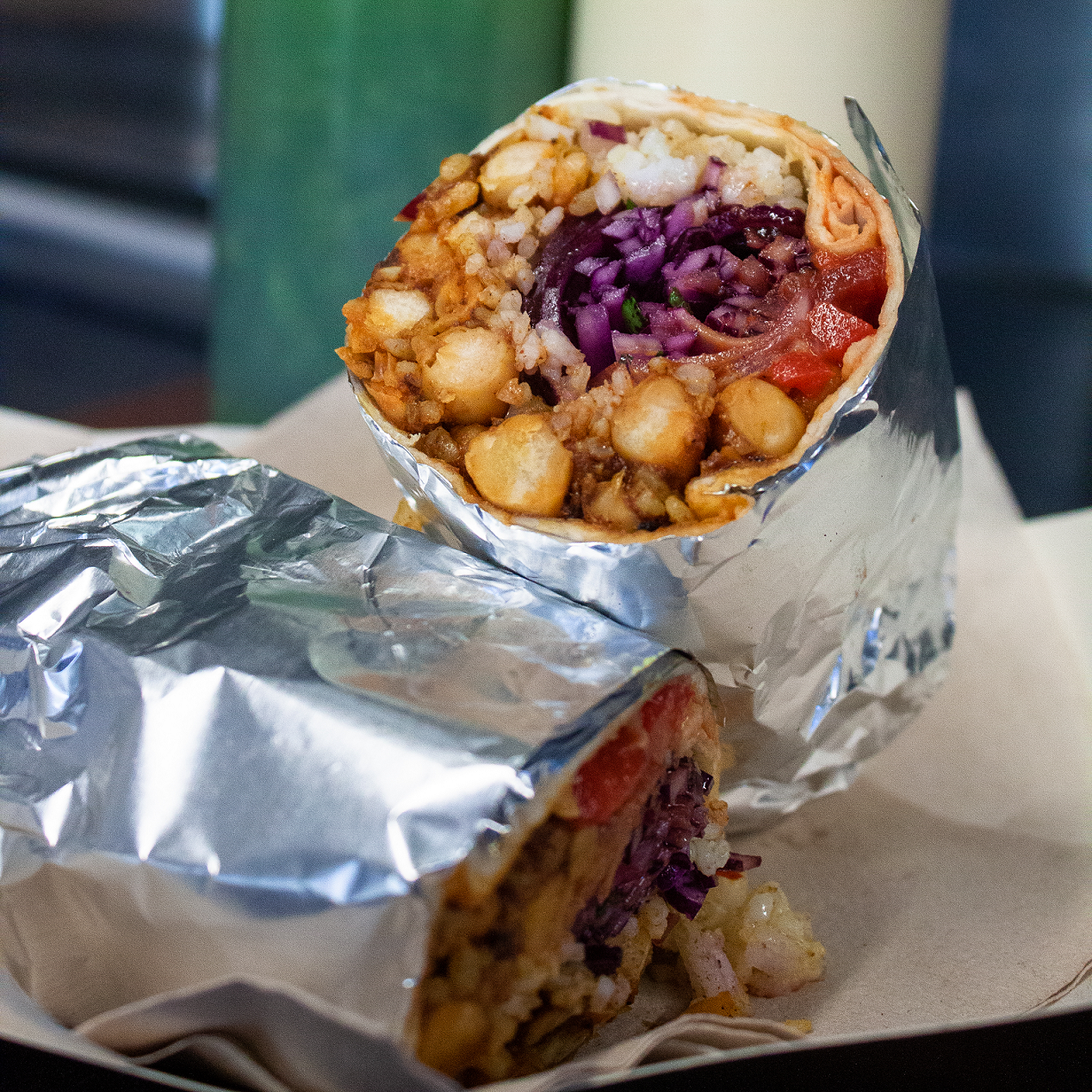 Burritos from our Vintage Food Truck Petra