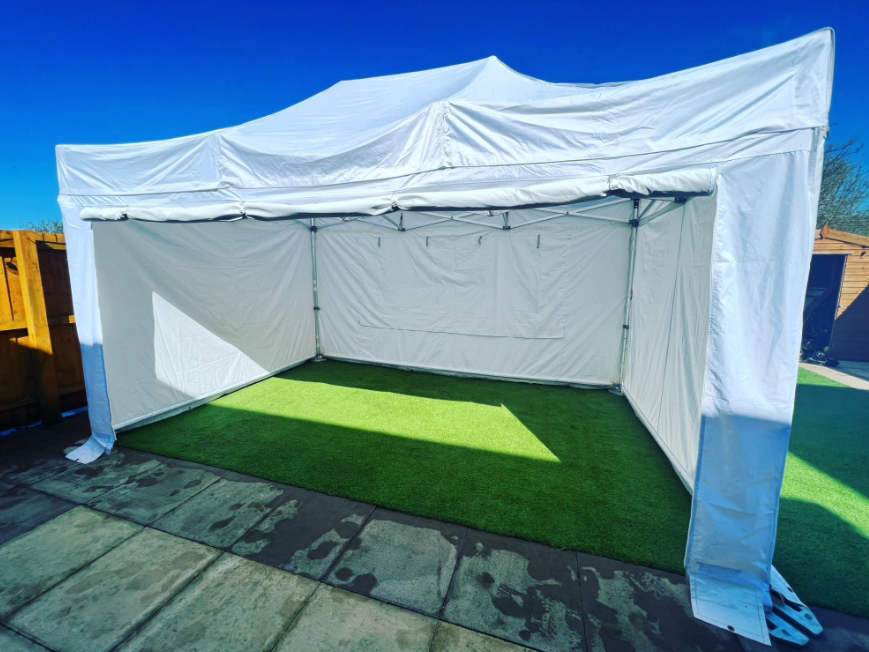 3m x 4.5m White Gazebo
