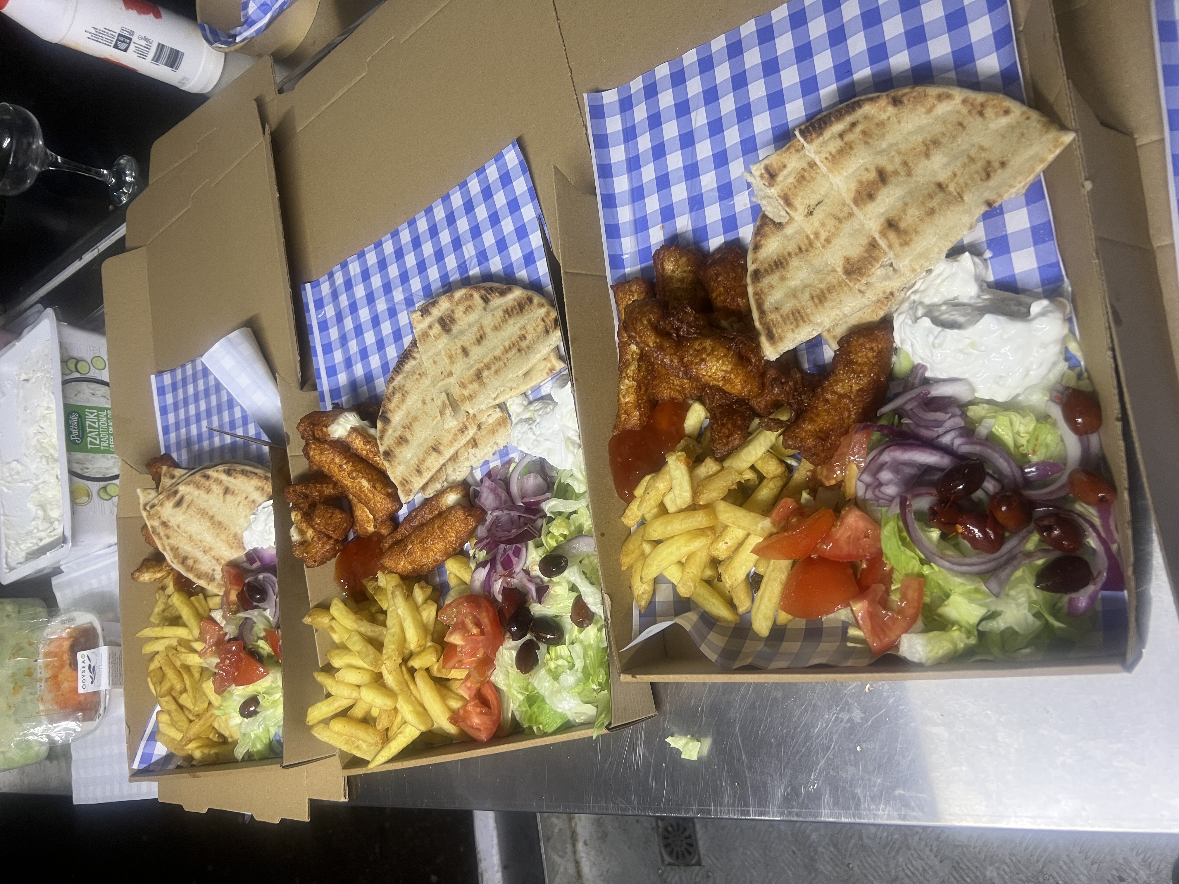 Vintage Gyros Van Serving Delicious Greek Gyros