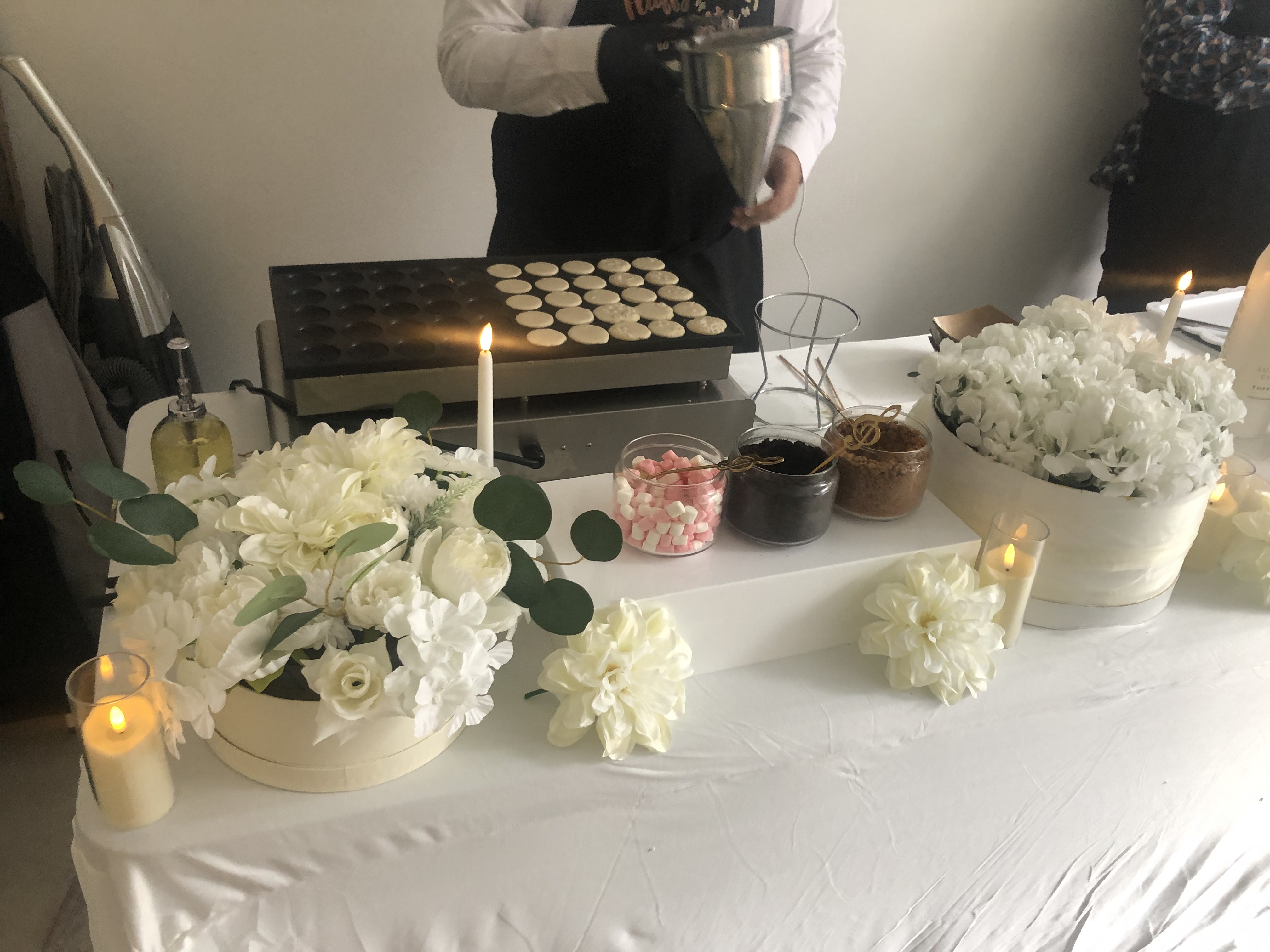 Delicious Hot Freshly Made Mini Dutch Pancakes & Waffles