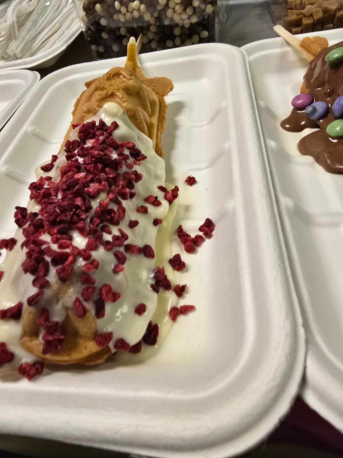 Waffle Sticks with Choice Of Sweet Toppings