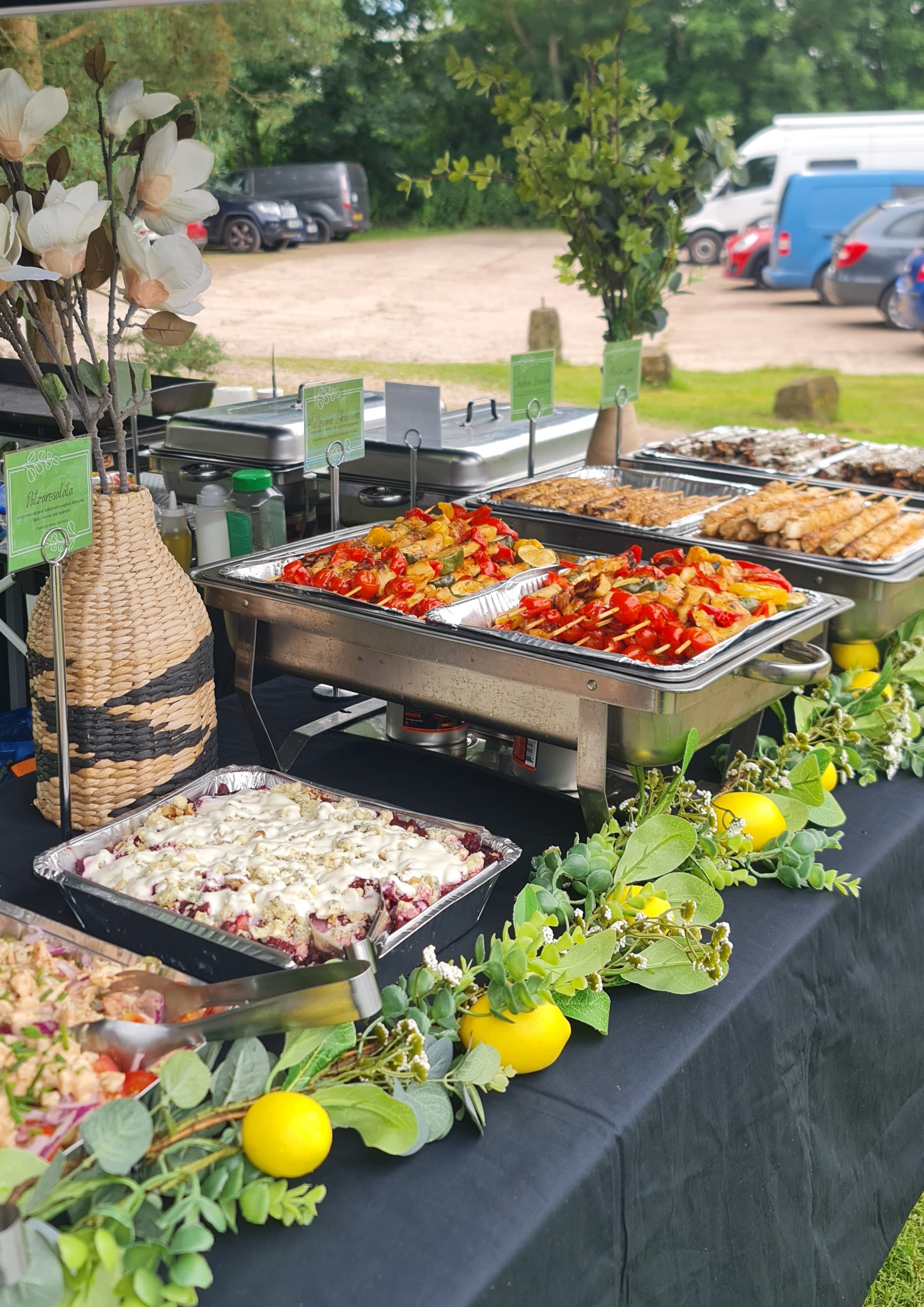 Authentic Greek BBQ – Freshly Grilled Souvlaki, Halloumi & Salads