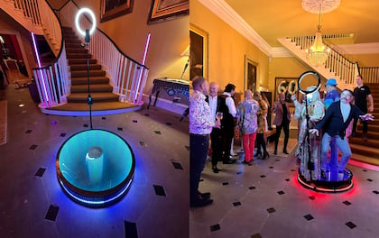 LED 360 Infinity Photo Booth Creating Amazing 360 Videos