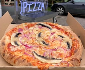 Neapolitan Wood Fired Stone Baked Pizza with Salad Bar